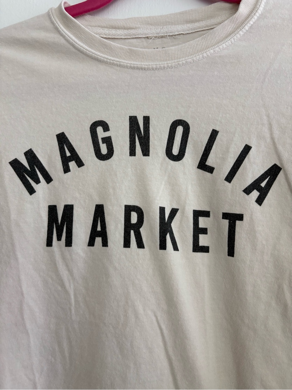 Magnolia Beige Tee with Black Print - Picture 2 of 4
